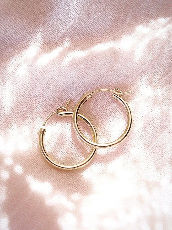 Everyday Gold Filled Hoops - Ahulani