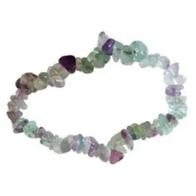 Fluorite chip bracelet