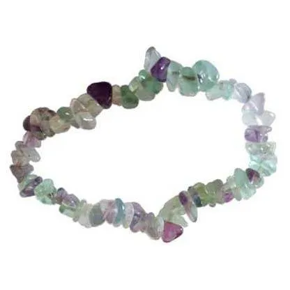 Fluorite chip bracelet