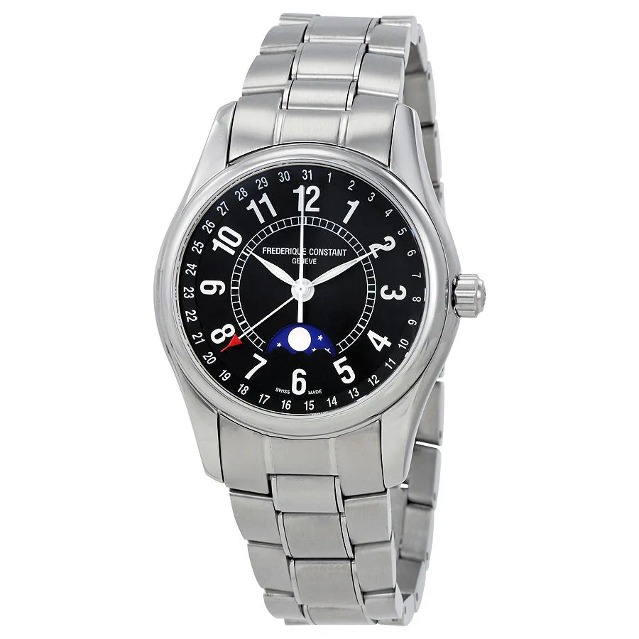 Frederique Constant Black Dial Stainless Steel Men's Watch FC-330B6B6B