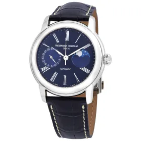 Frederique Constant Classic Moonphase Automatic Blue Dial Men's Watch FC-712MN4H6