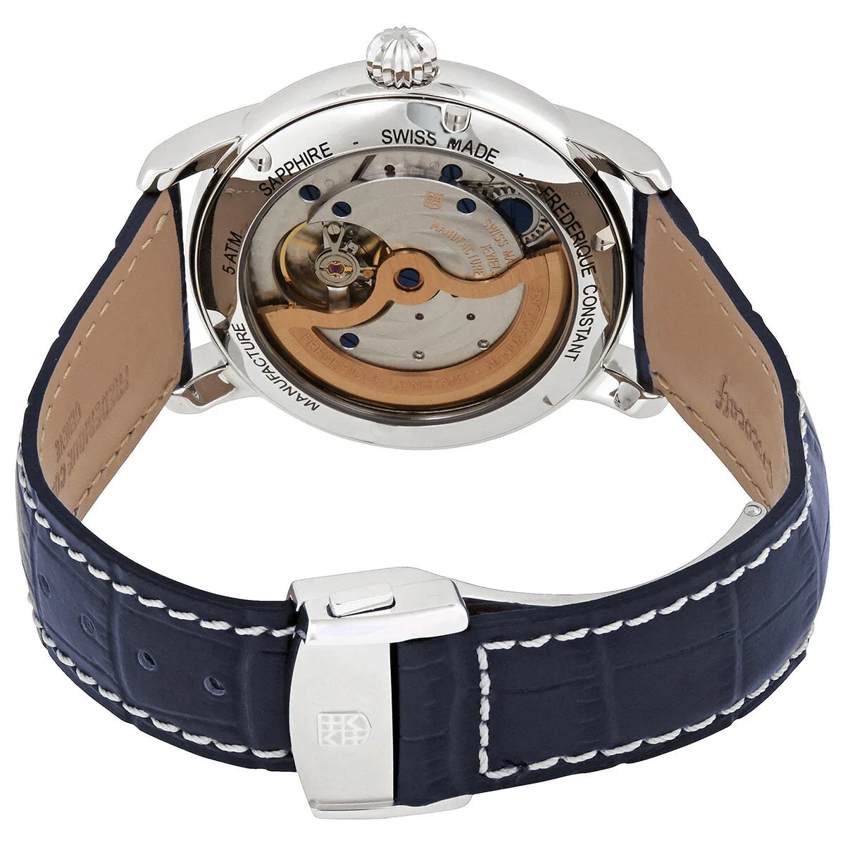 Frederique Constant Classic Moonphase Automatic Blue Dial Men's Watch FC-712MN4H6