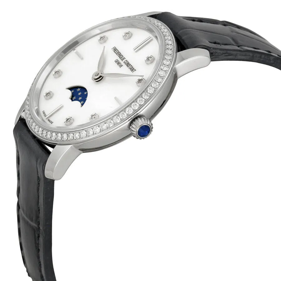 Frederique Constant Slimline Mother of Pearl Dial Ladies Watch FC-206MPWD1SD6