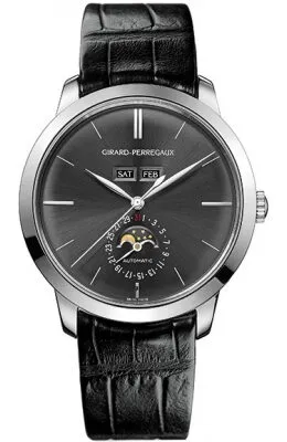 Girard Perregaux 1966 Grey Dial 18kt White Gold Automatic Men's Watch 49535-53-251-BK6A