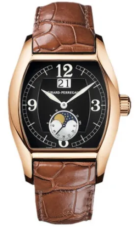Girard Perregaux Richeville Moonphase 18K Rose Gold Men's Watch 27600-0-52-6151