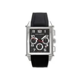 Girard Perregaux Vintage 1945  Chronograph Automatic Black Dia Black Rubber Men's Watch 25840-11-611-FK6A