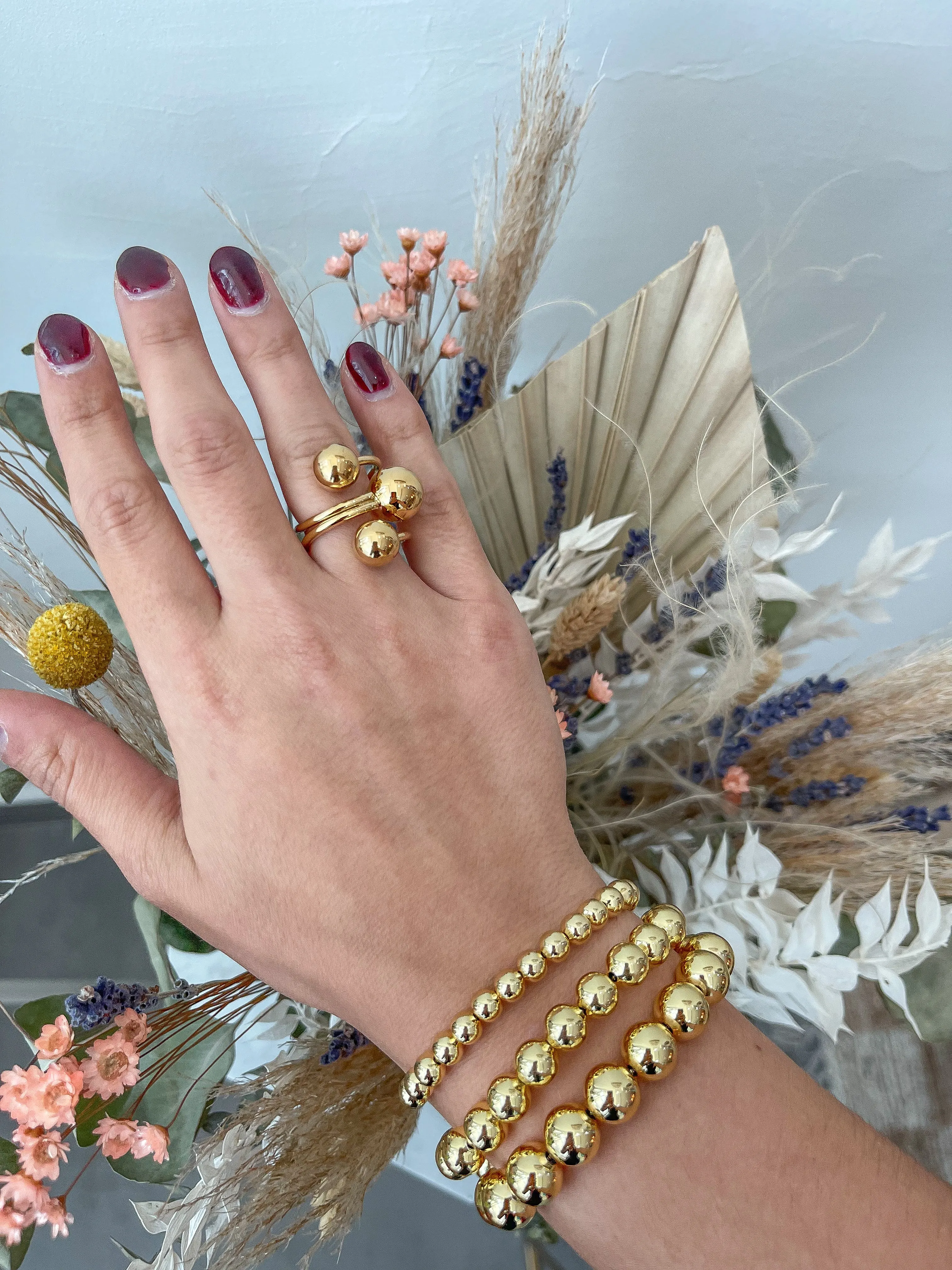 GOLD BALL ADJUSTABLE BRACELETS