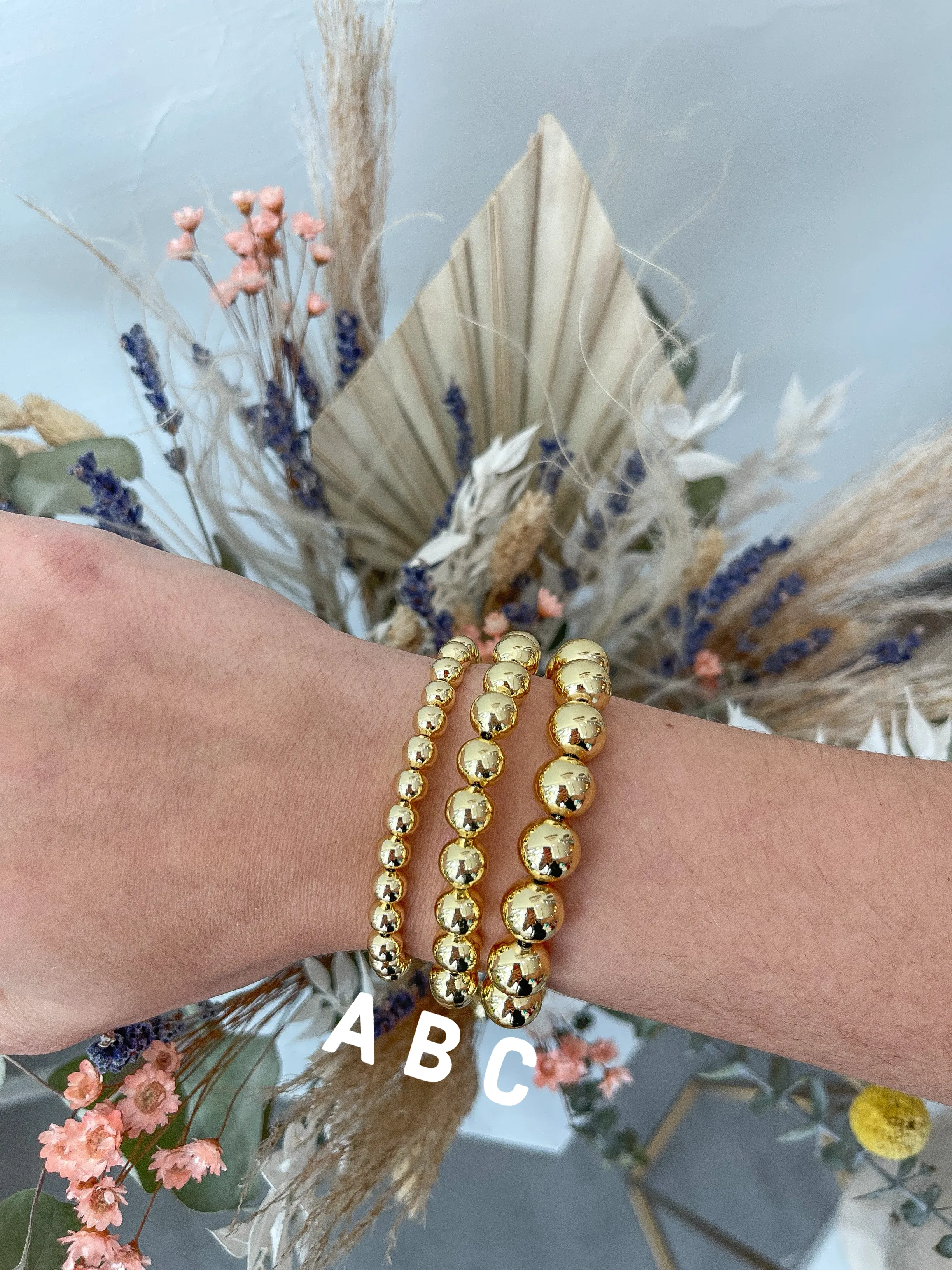 GOLD BALL ADJUSTABLE BRACELETS