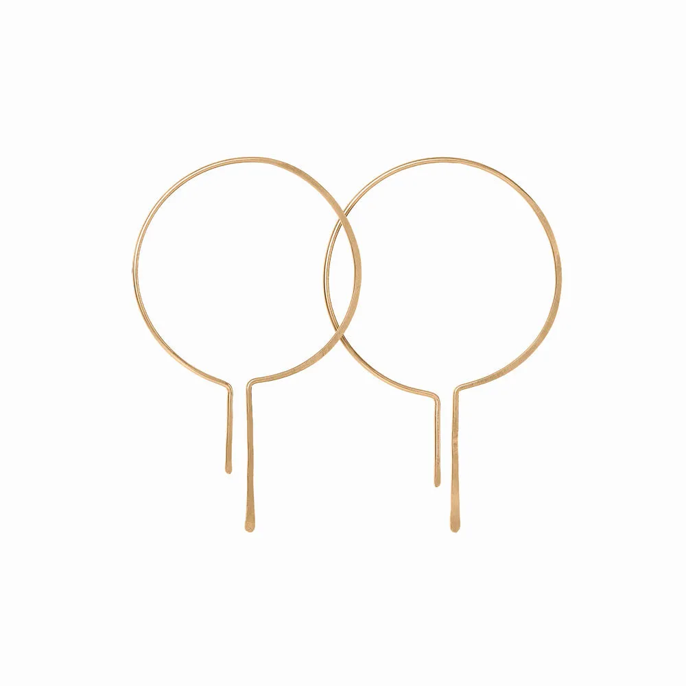 Gold Drop Hoops