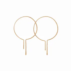 Gold Drop Hoops