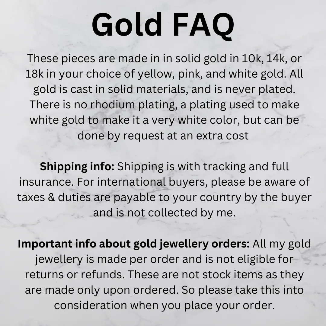 Gold Egyptian Feather Charm Pendant