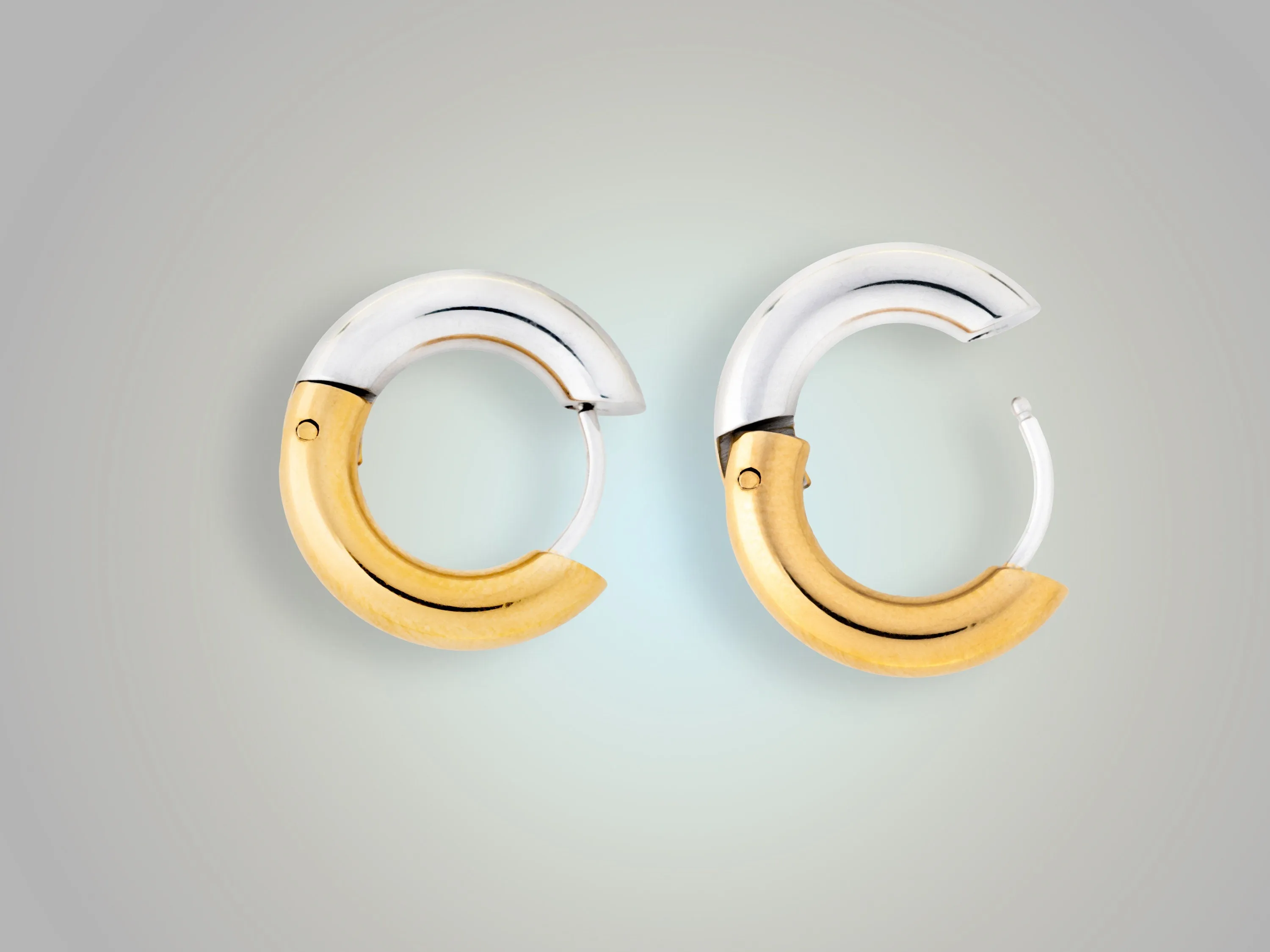 Gold Silver Small Hoop earrings