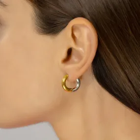 Gold Silver Small Hoop earrings