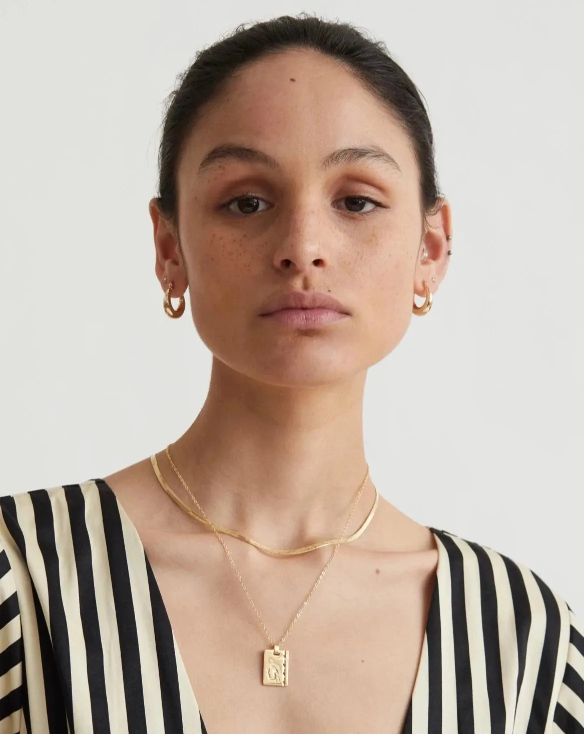 Gold Star Sign Necklace Capricorn