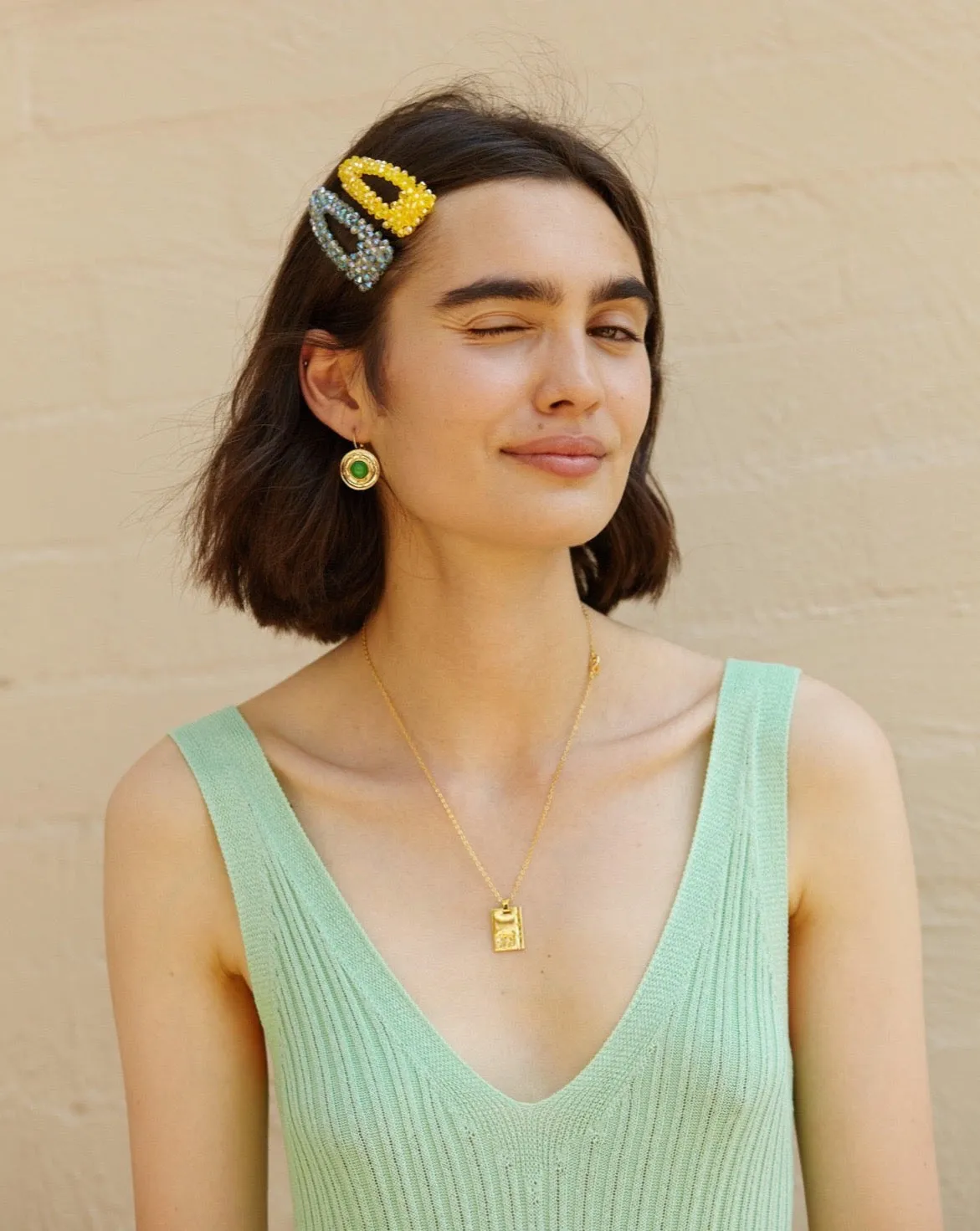 Gold Star Sign Necklace Capricorn