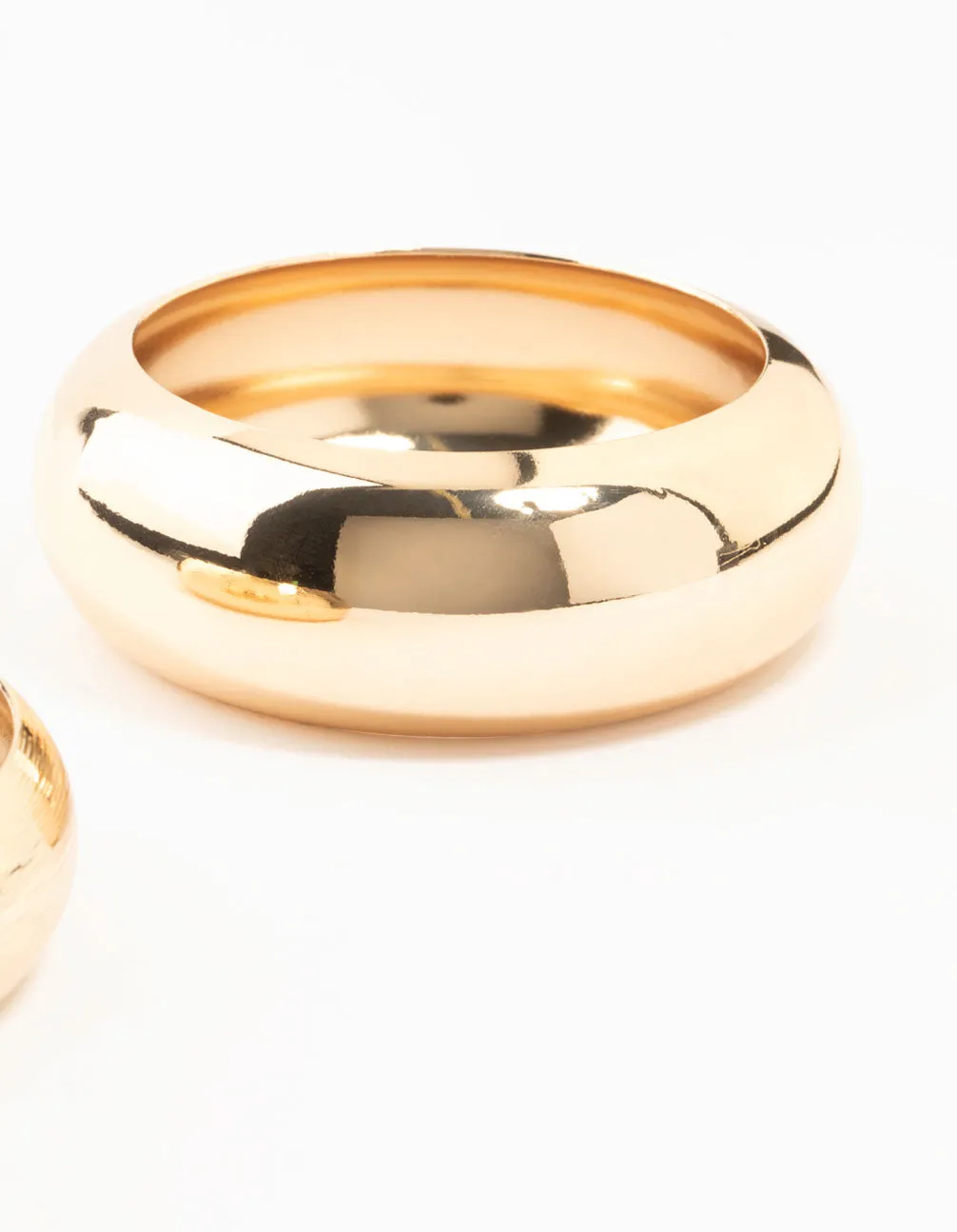 Gold Statement Orb Bracelets 2-Pack