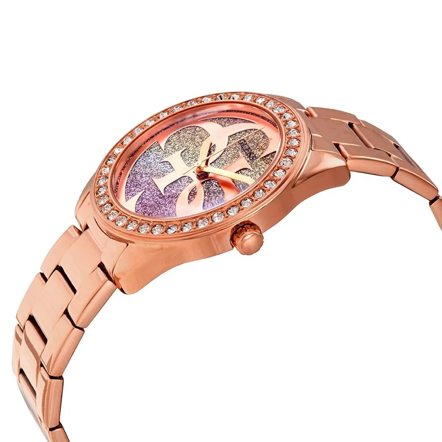 Guess G Twist Quartz Crystal Ladies Watch W1201L3
