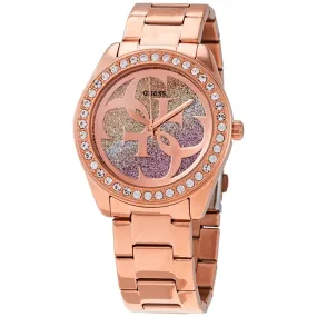 Guess G Twist Quartz Crystal Ladies Watch W1201L3