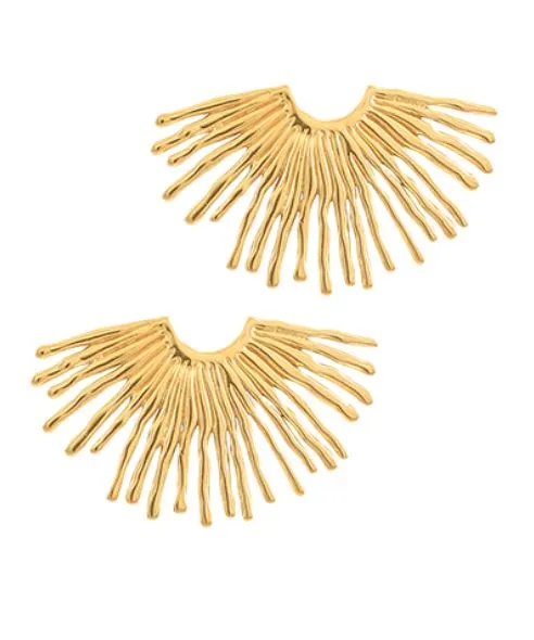 Half Sunburst Earrings
