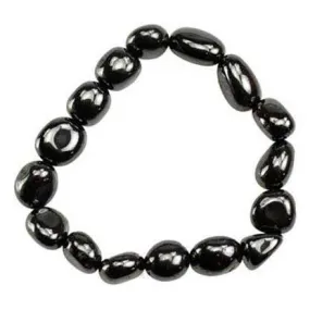 Hematite (man-made) gemstone bracelet