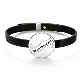 Hex-tacular Leather Bracelet