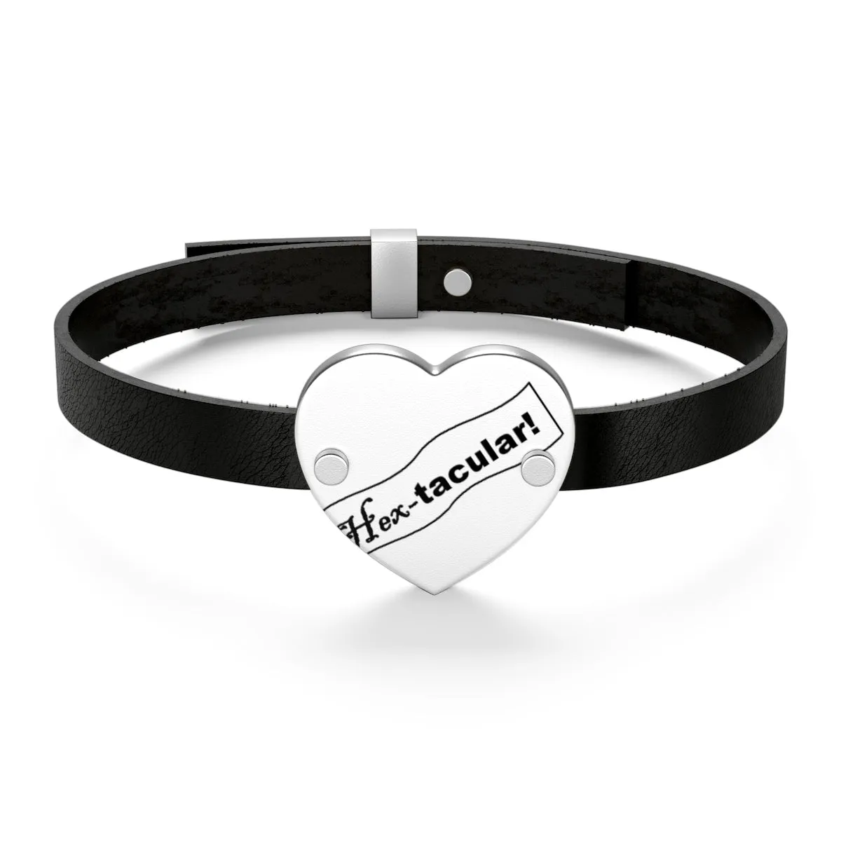 Hex-tacular Leather Bracelet