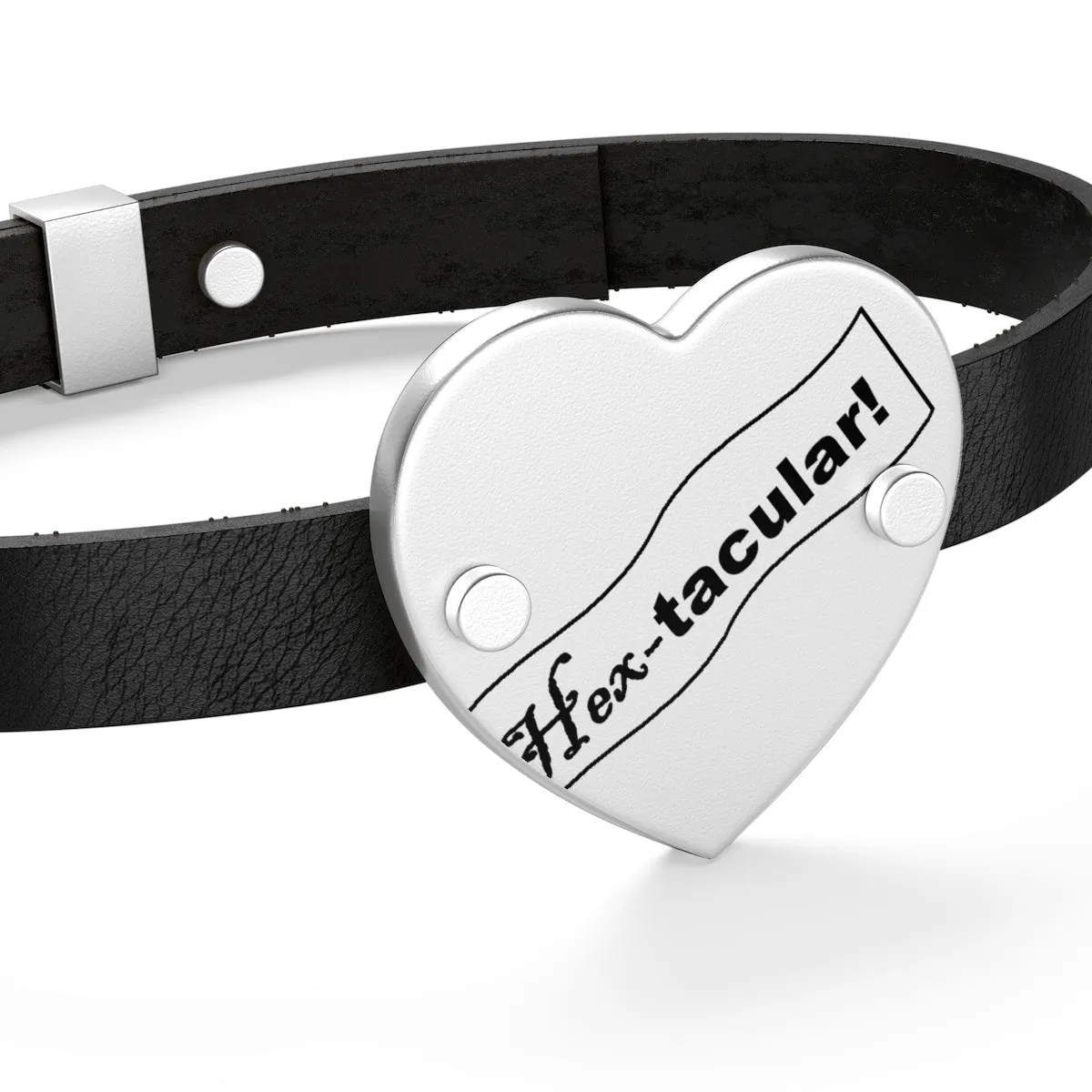Hex-tacular Leather Bracelet