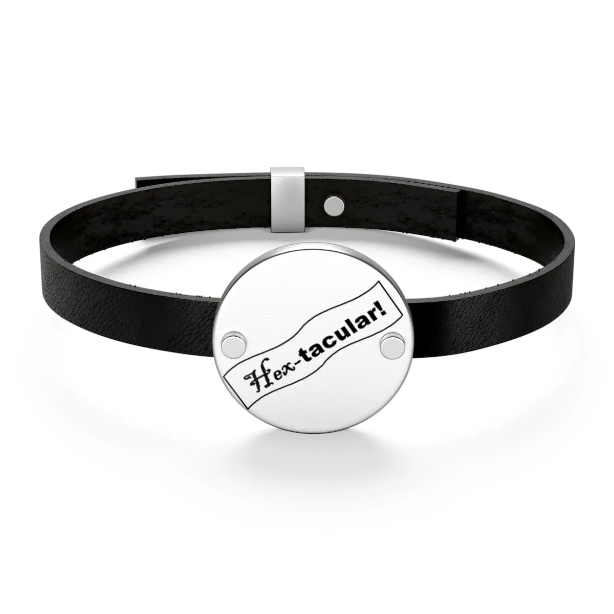Hex-tacular Leather Bracelet