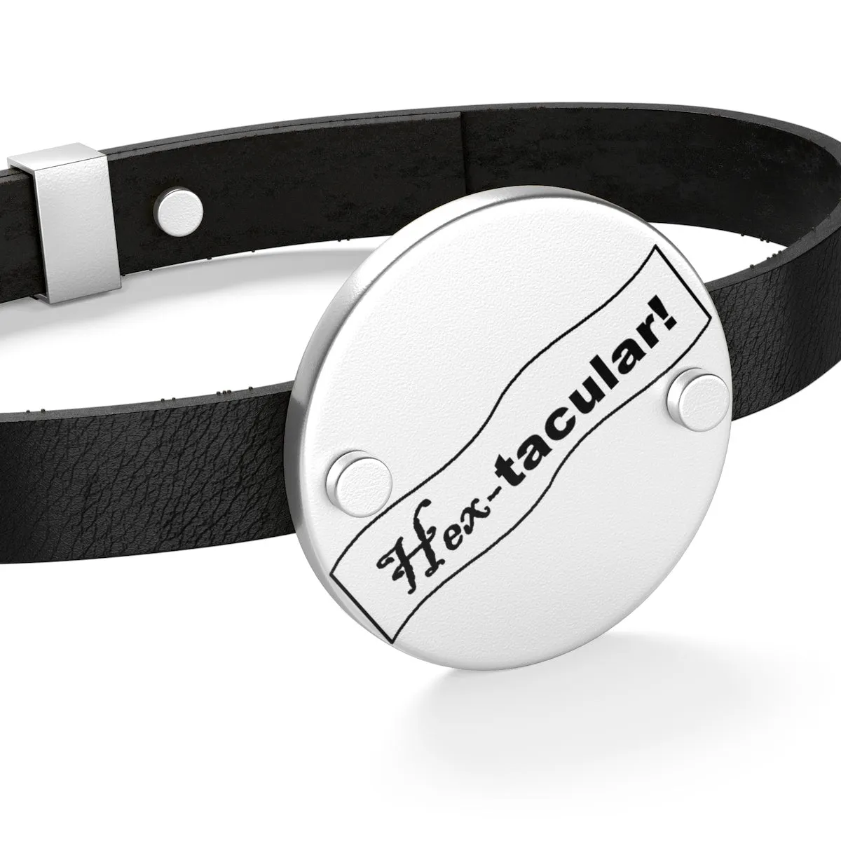 Hex-tacular Leather Bracelet