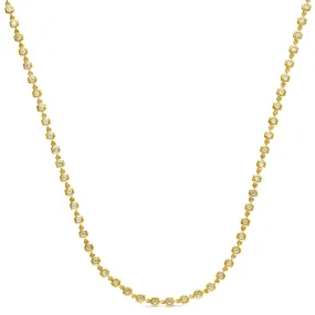 Honeycomb Diamond Bezel Tennis Necklace