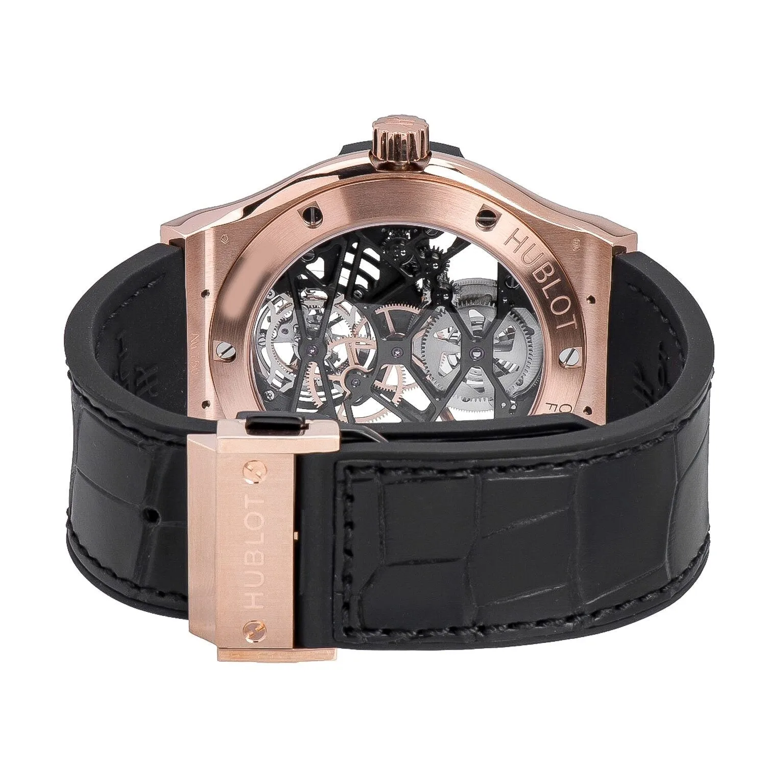 Hublot Classic Fusion Tourbillon 18k King Gold Men's Luxury Watch 505.OX.0180.LR.0904