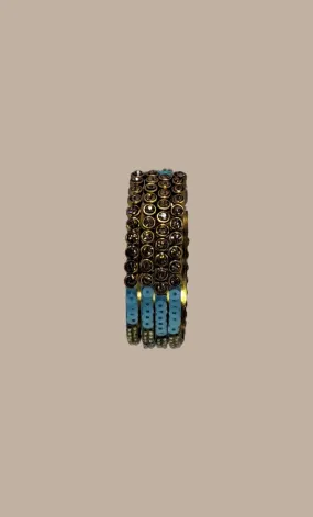 Light Blue Stonework Bangles
