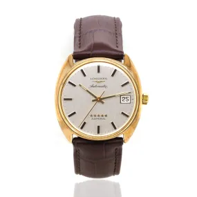 Longines 12ct Yellow Gold Admiral Watch, c.1970s