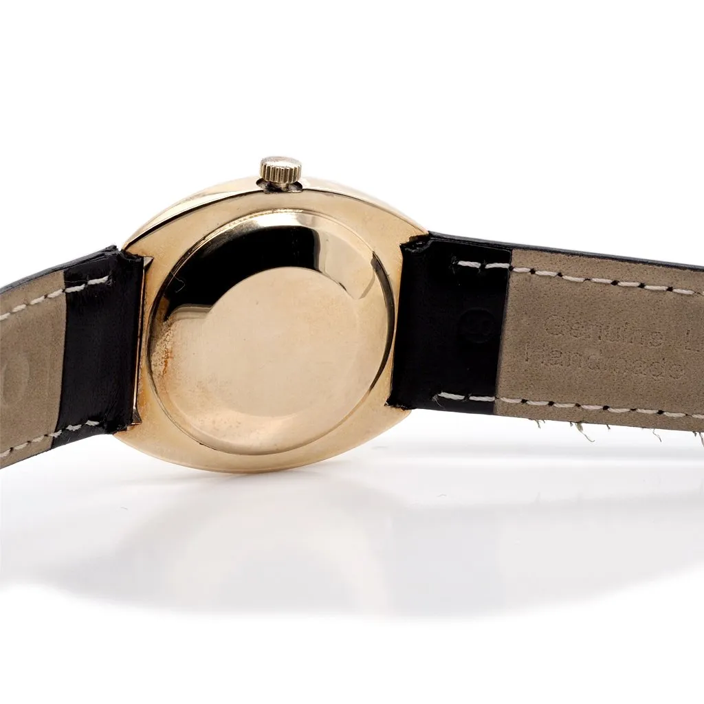 Longines 9ct Gold Admiral 5 Stars Automatic Strap Watch, c.1973