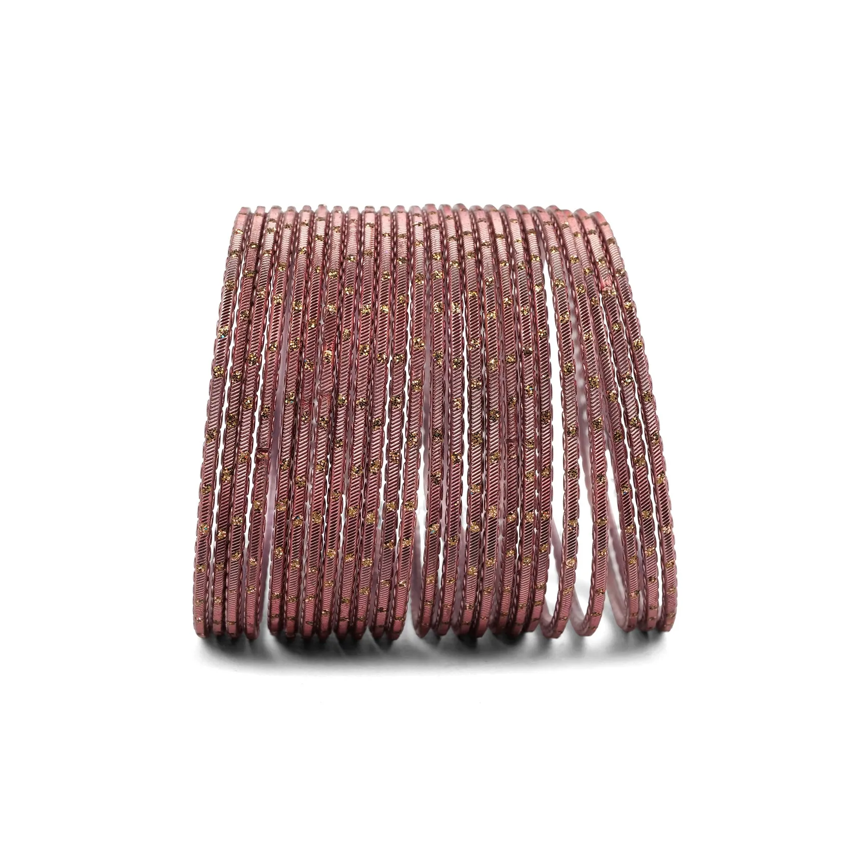 Mauve Glitter Bangles