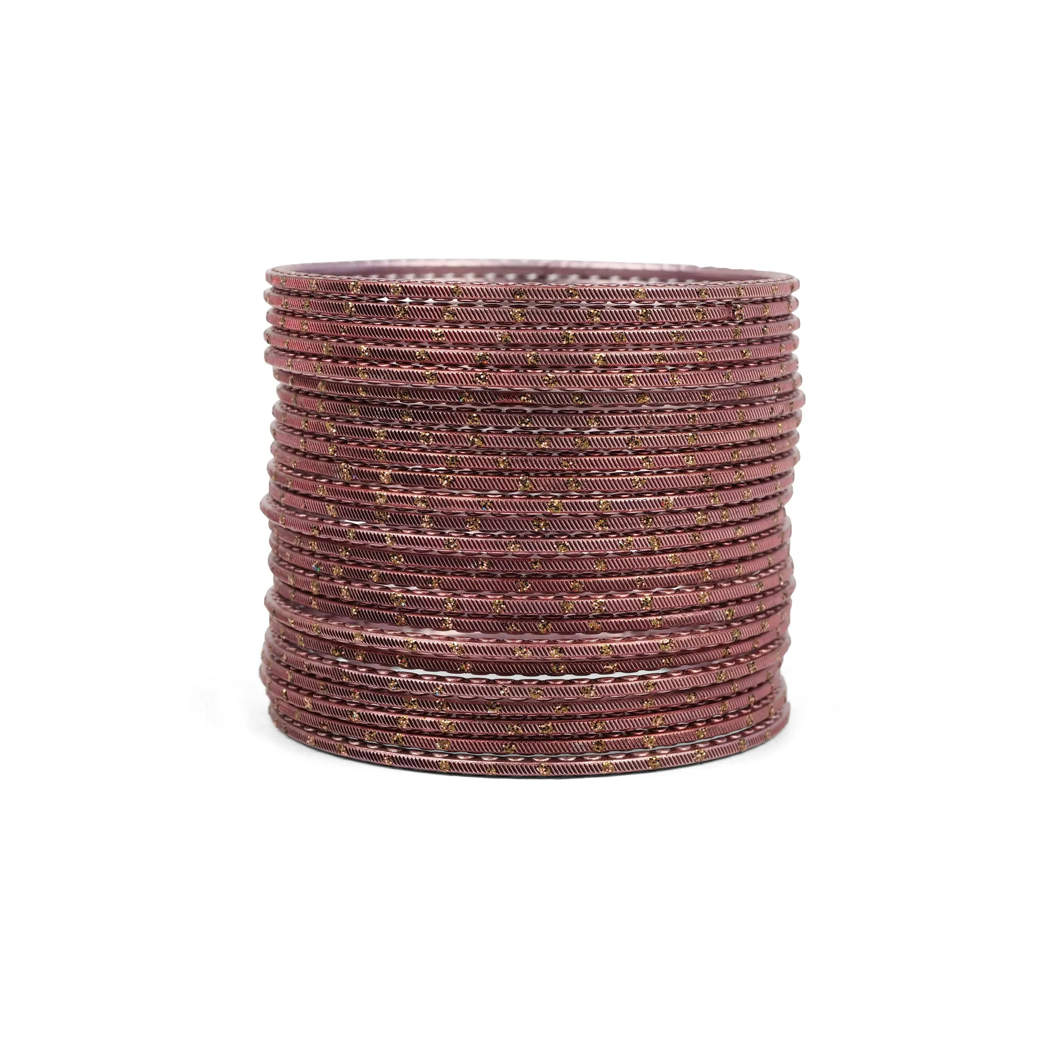 Mauve Glitter Bangles