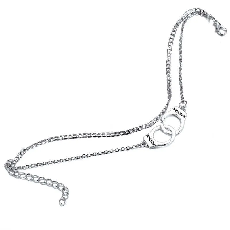 MAYTRENDS  - Layered Handcuff Anklet