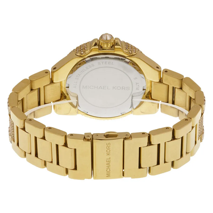 Michael Kors Camille Crystal Encrusted Gold Ion-plated Ladies Watch MK5720