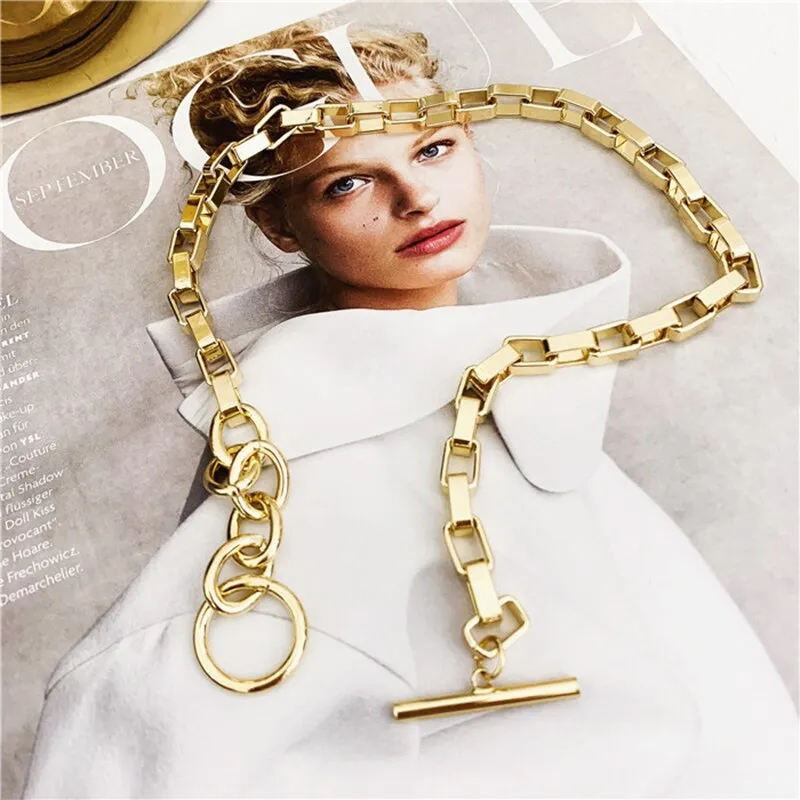 Mixed Linked Circle Necklaces