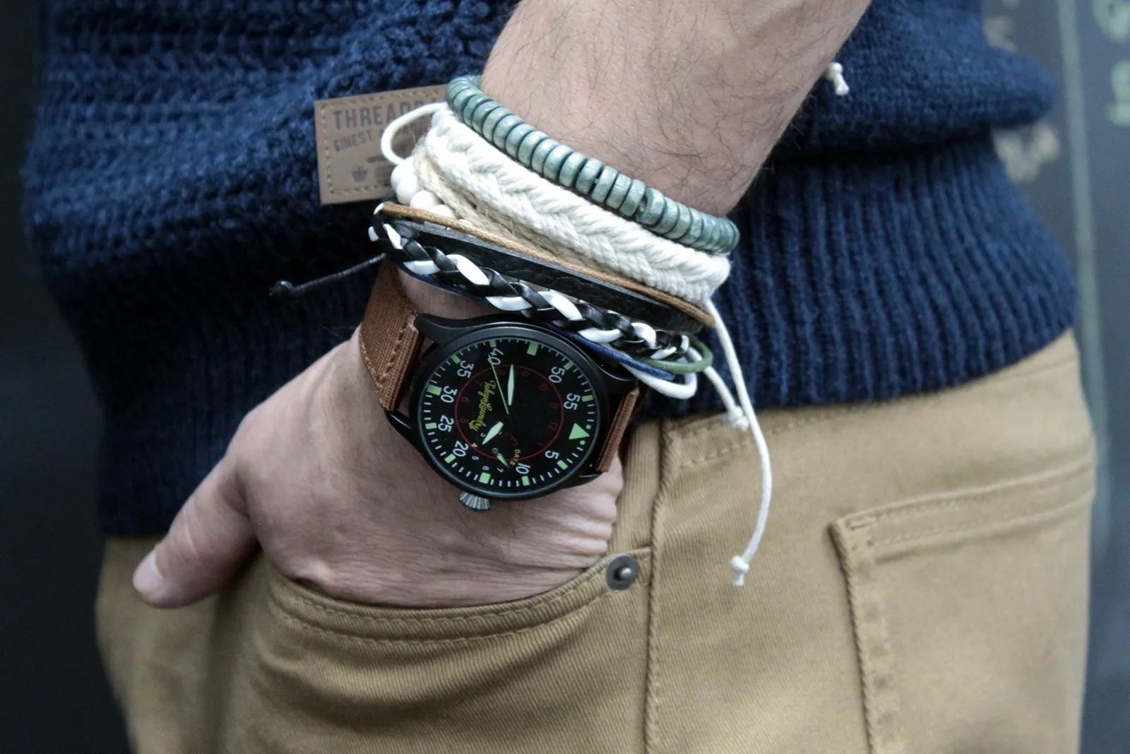 Moody & Blue Men's Bracelet Sets - Stylish Leather & Metal Charm Designs