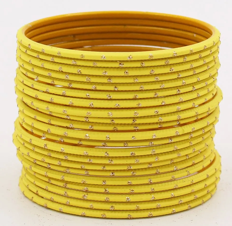 Multi color bangle set ( 12 bangles )      Size: 2.6 small, 2.8 medium, 2.10 large ( please check size from the chart )