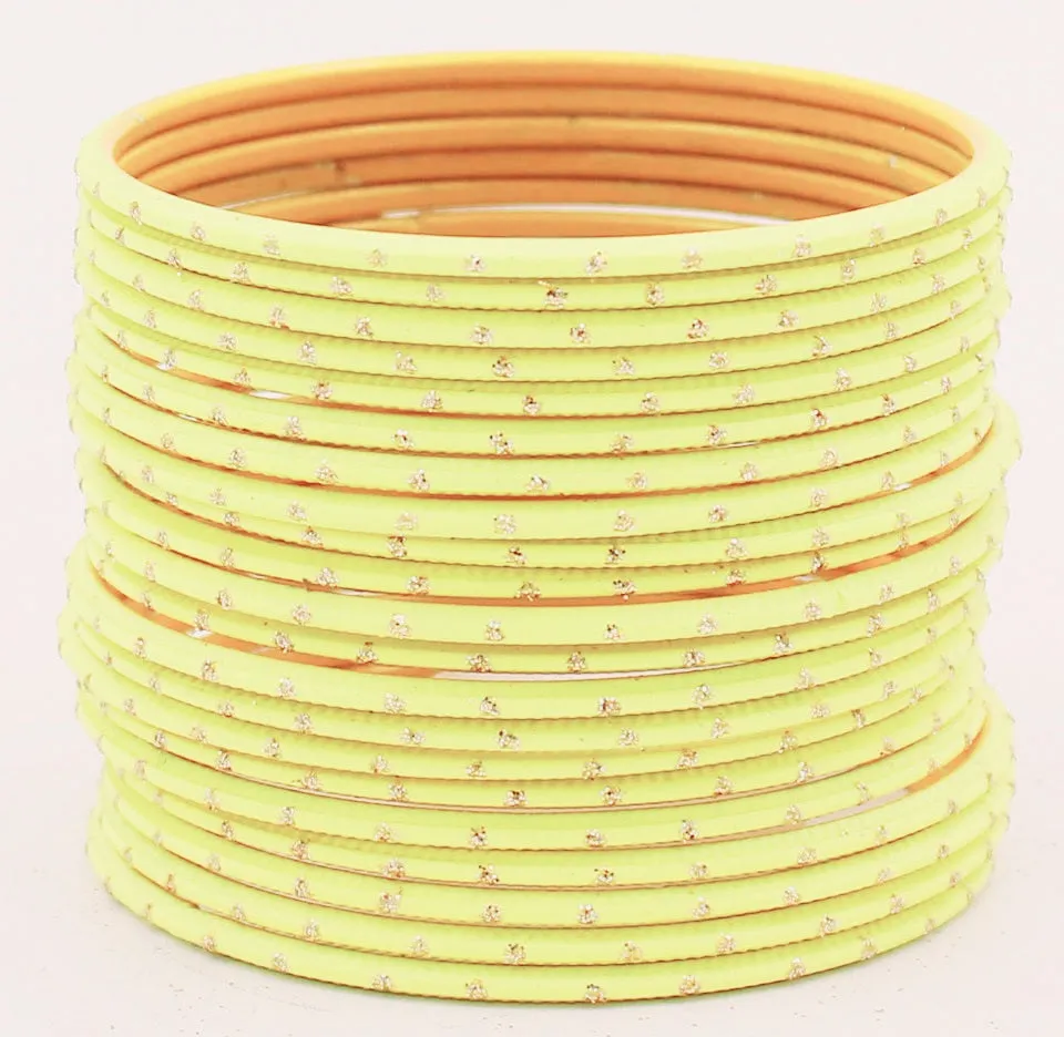 Multi color bangle set ( 12 bangles )      Size: 2.6 small, 2.8 medium, 2.10 large ( please check size from the chart )