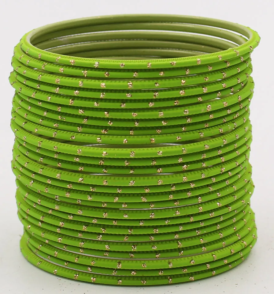 Multi color bangle set ( 12 bangles )      Size: 2.6 small, 2.8 medium, 2.10 large ( please check size from the chart )