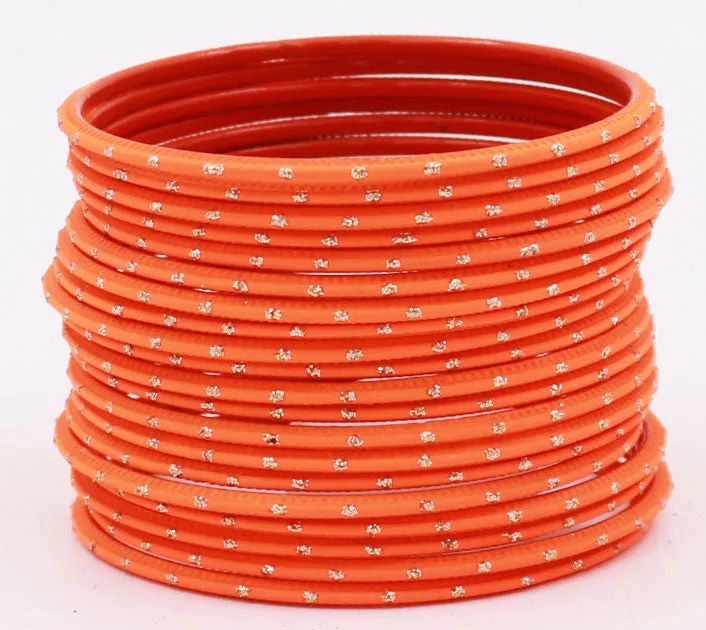 Multi color bangle set ( 12 bangles )      Size: 2.6 small, 2.8 medium, 2.10 large ( please check size from the chart )