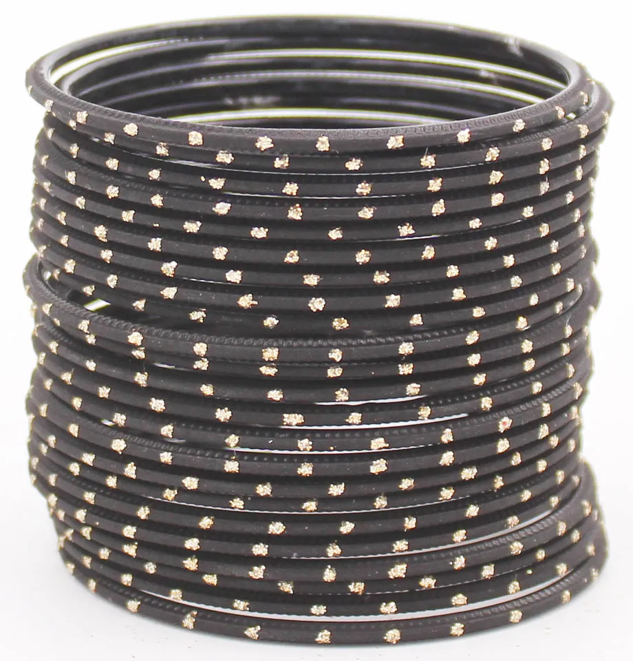 Multi color bangle set ( 12 bangles )      Size: 2.6 small, 2.8 medium, 2.10 large ( please check size from the chart )