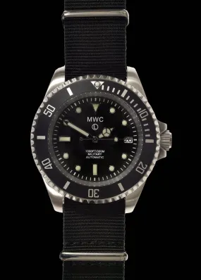 MWC 24 Jewel 300m Automatic Military Divers Watch with Sapphire Crystal and Ceramic Bezel on a NATO Webbing Strap