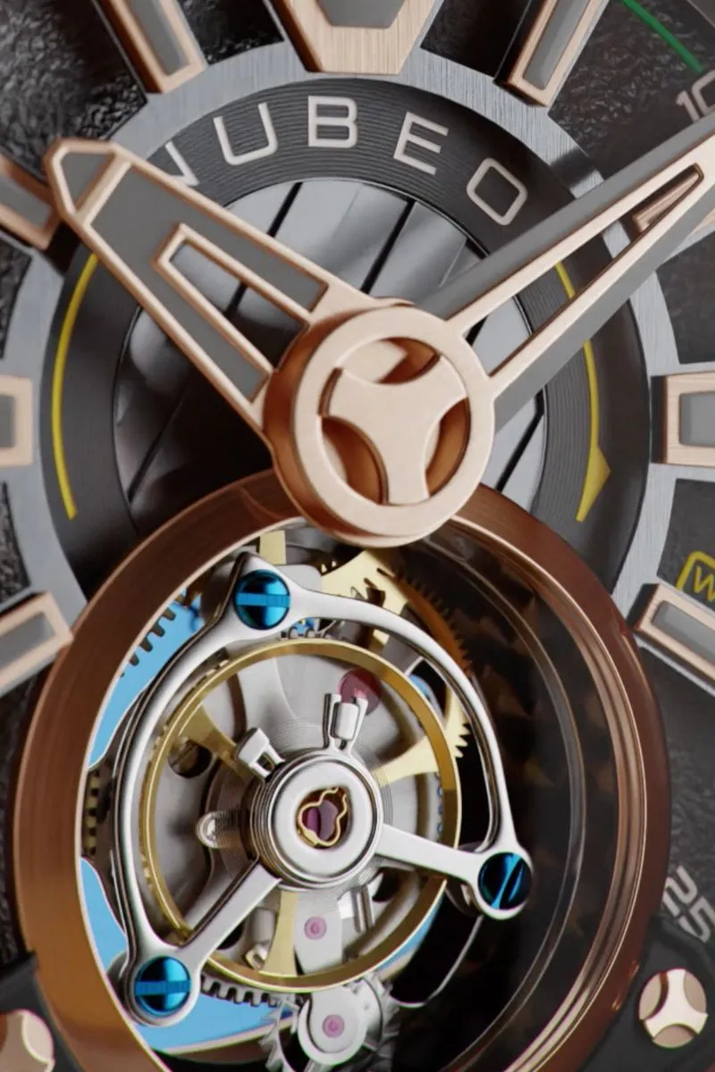 Nubeo Messenger Tourbillon Limited Edition Deep Brown Men's Watch NB-6075-0A