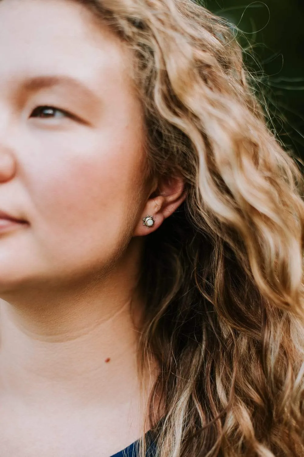 Opal Sunburst Earrings
