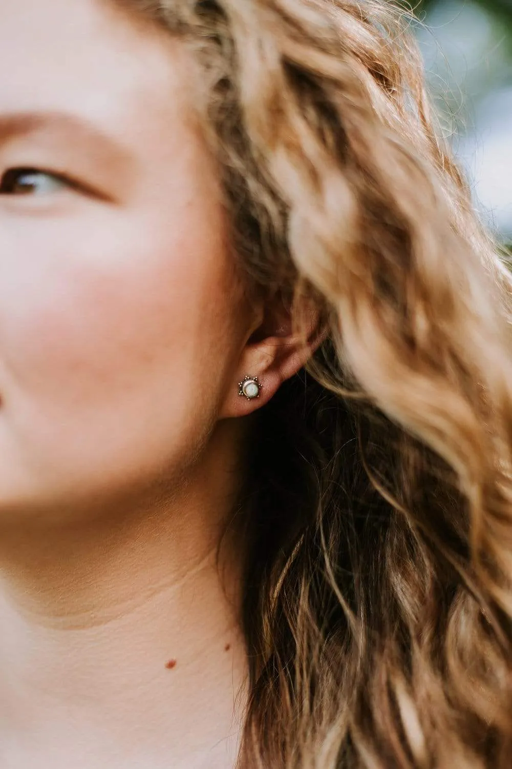 Opal Sunburst Earrings