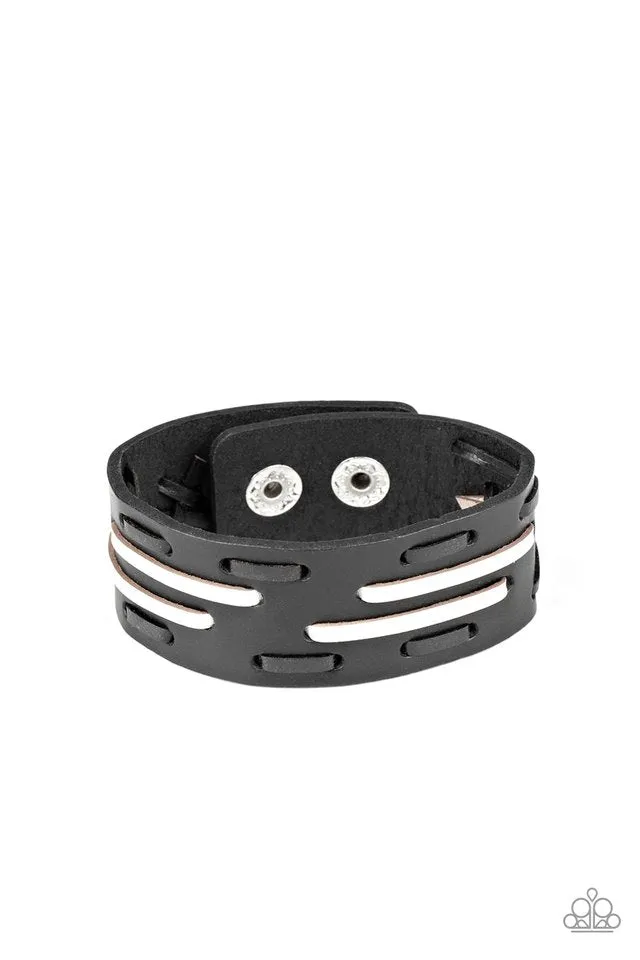 Paparazzi Bracelet ~ Cowboy Boot Camp - Black